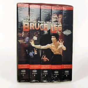 Bruce Lee 1997 VHS Collector Series 5 Tape Box‎ Set Sealed Legend Chinese Dragon
